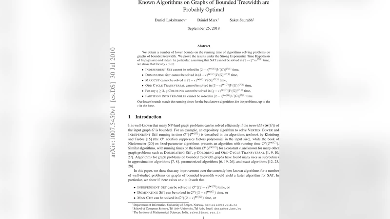 Known Algorithms on Graphs of Bounded Treewidth are Probably Optimal