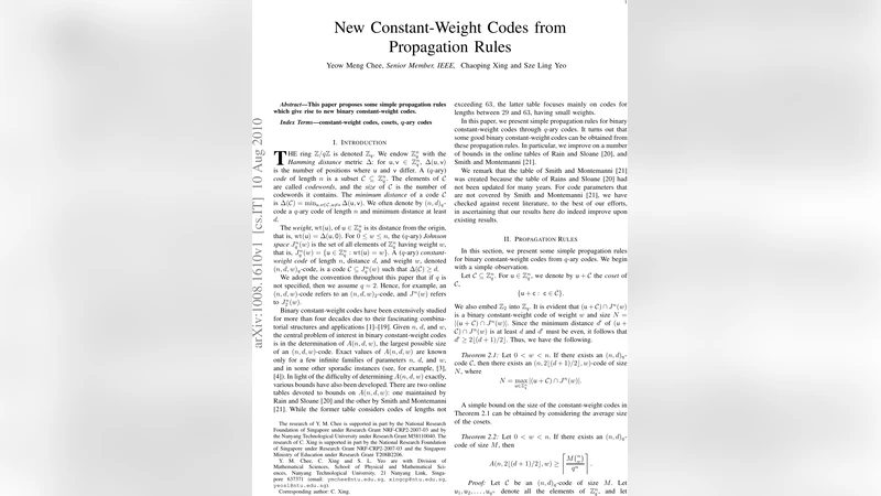 New Constant-Weight Codes from Propagation Rules