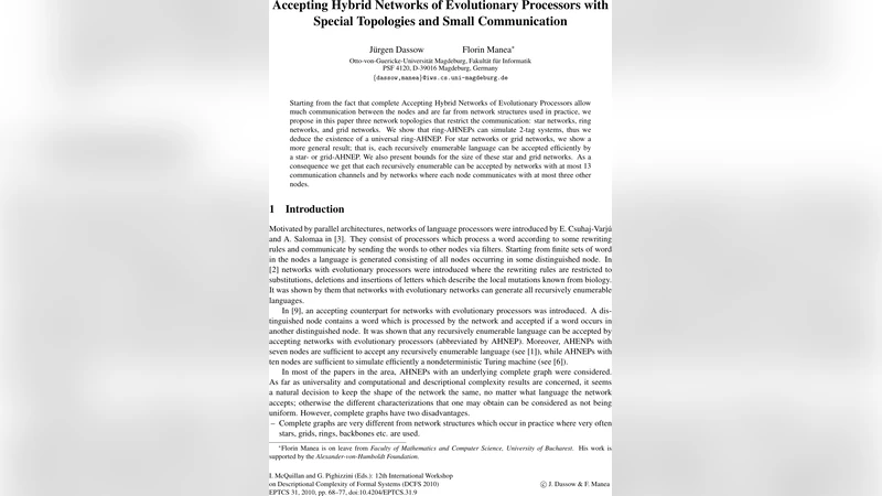 Accepting Hybrid Networks of Evolutionary Processors with Special   Topologies and Small Communication