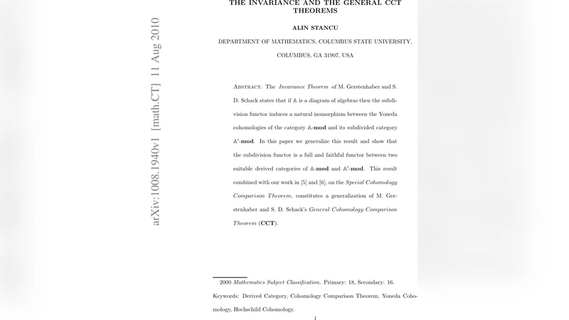 The Invariance and the General CCT Theorems