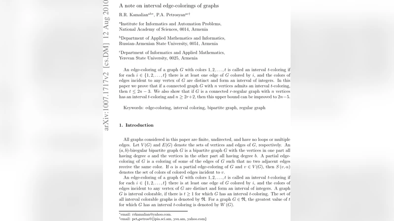 A note on interval edge-colorings of graphs