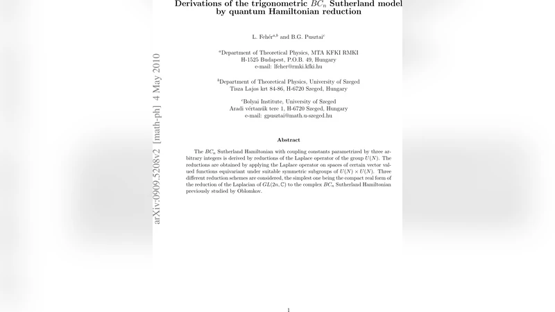 Derivations of the trigonometric BC(n) Sutherland model by quantum   Hamiltonian reduction
