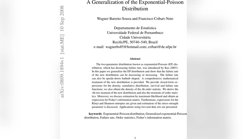 A Generalization of the Exponential-Poisson Distribution