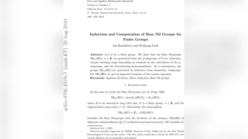 Induction and computation of Bass Nil Groups for finite groups