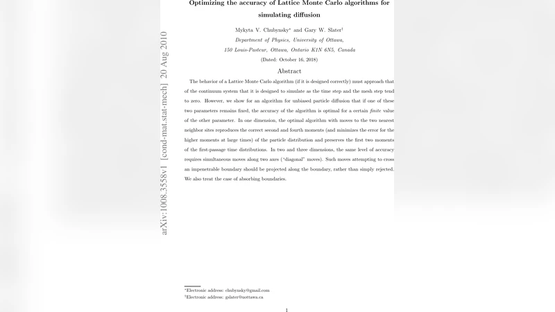 Optimizing the accuracy of Lattice Monte Carlo algorithms for simulating   diffusion
