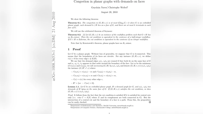 Congestion in planar graphs with demands on faces