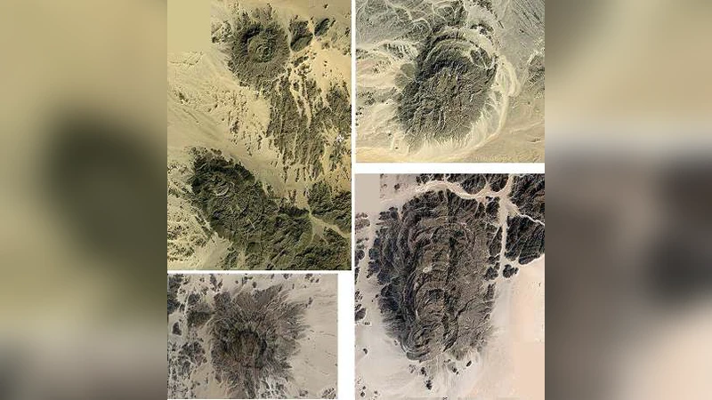 Craters and ring complexes of the North-East Sudanese country