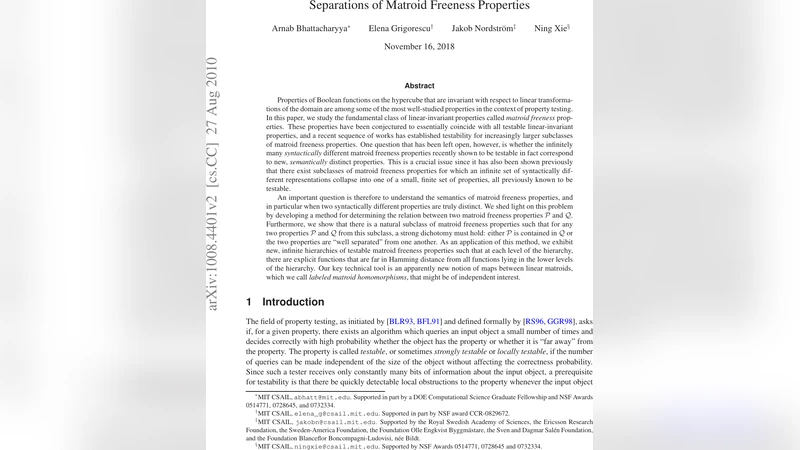 Separations of Matroid Freeness Properties