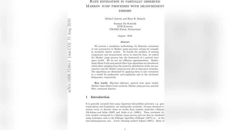 Rate estimation in partially observed Markov jump processes with   measurement errors