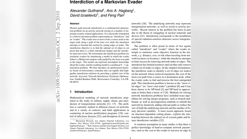 Interdiction of a Markovian Evader