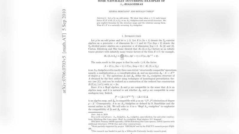 Some naturally ocurring examples of A-infinity bialgebras