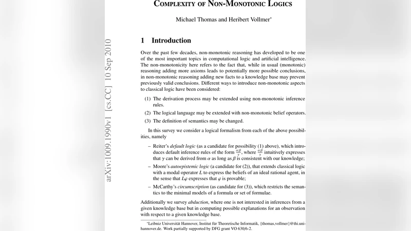 Complexity of Non-Monotonic Logics