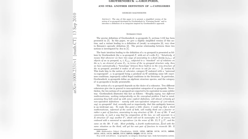 Grothendieck $infty$-groupoids, and still another definition of   $infty$-categories
