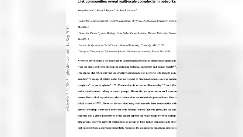 Link communities reveal multiscale complexity in networks
