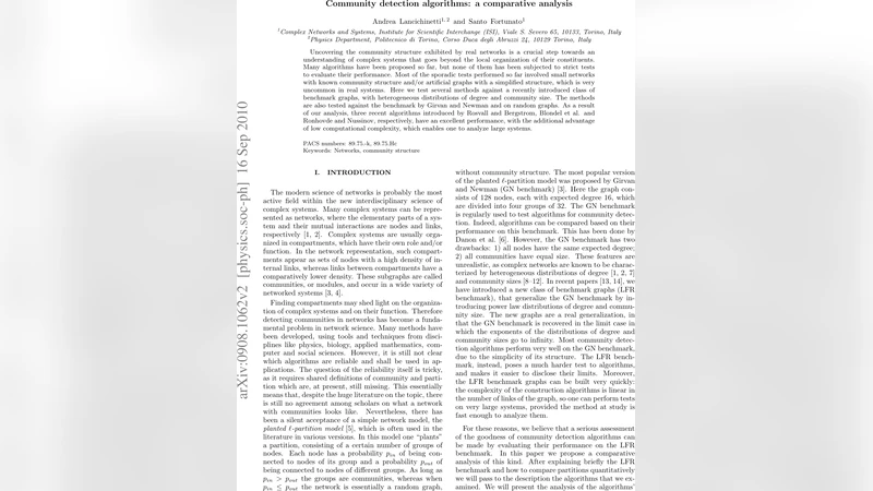 Community detection algorithms: a comparative analysis