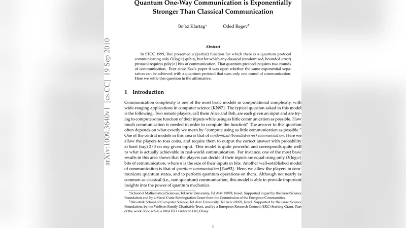 Quantum One-Way Communication is Exponentially Stronger Than Classical   Communication