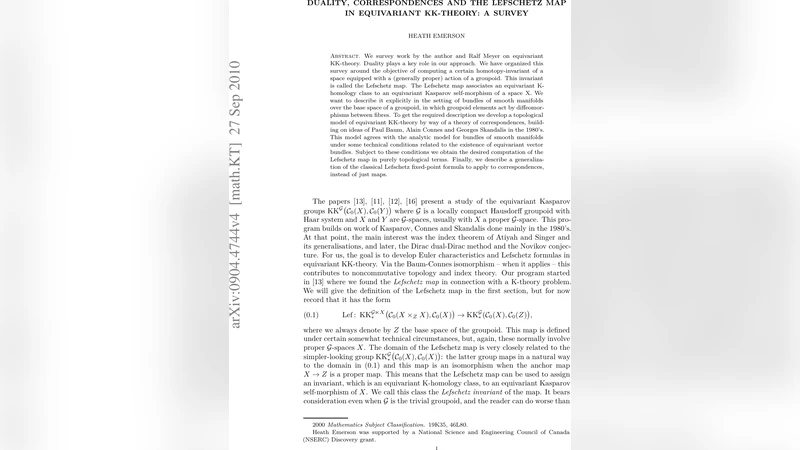 Duality, correspondences and the Lefschetz map in equivariant KK-theory:   a survey