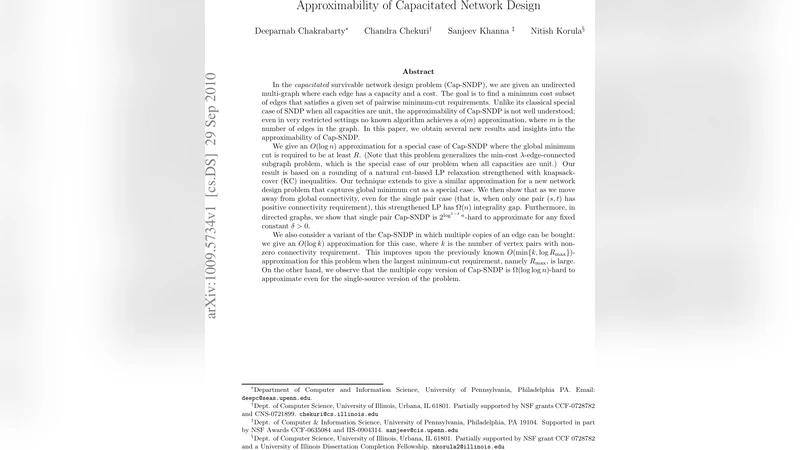 Approximability of Capacitated Network Design