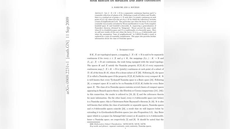 Some results on separate and joint continuity