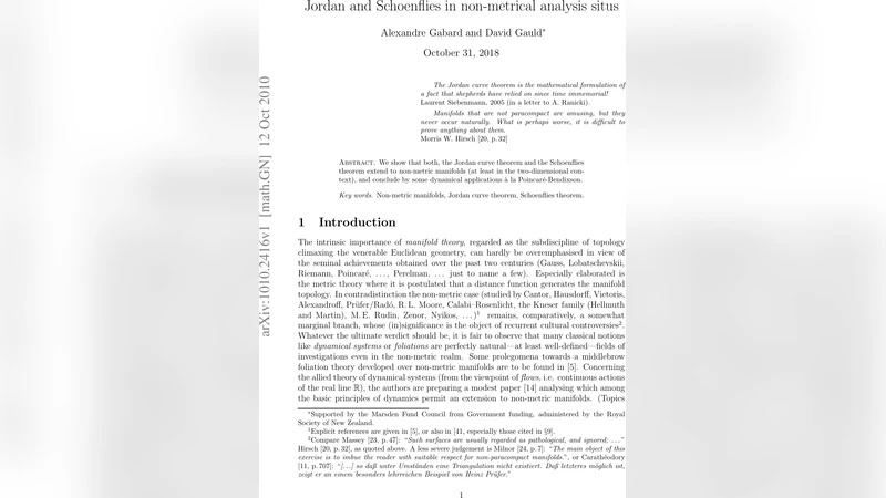Jordan and Schoenflies in non-metrical analysis situs
