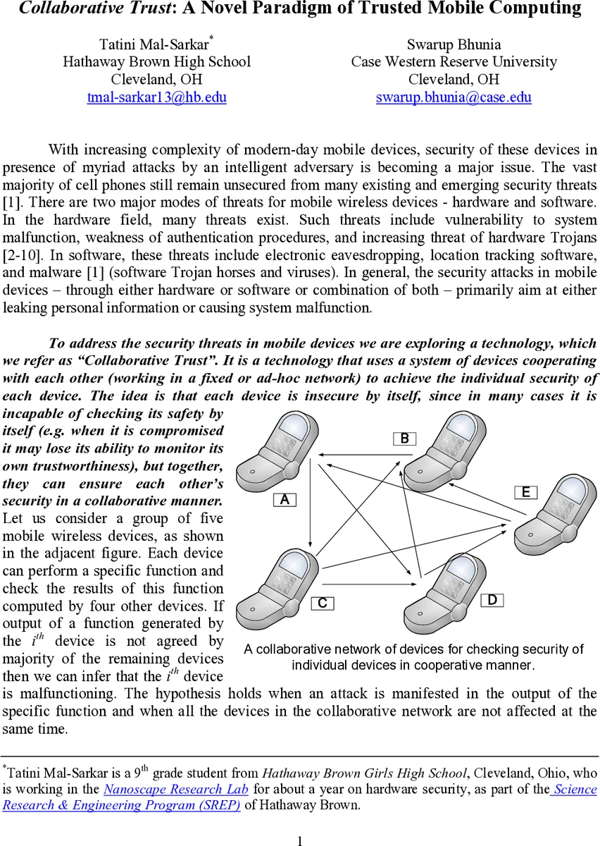 Collaborative Trust: A Novel Paradigm of Trusted Mobile Computing