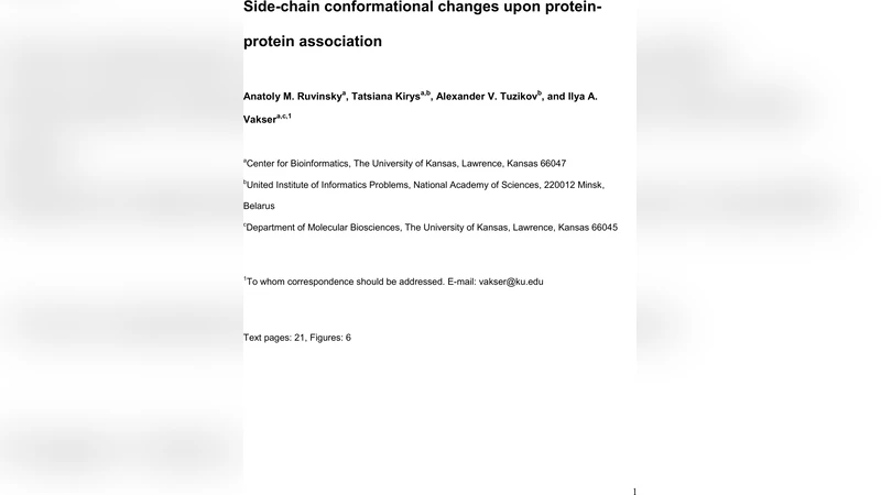 Side-chain conformational changes upon protein-protein association