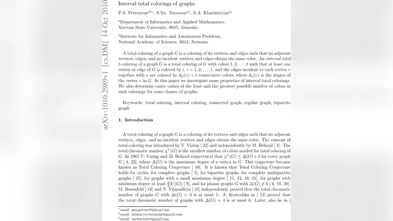 Interval total colorings of graphs