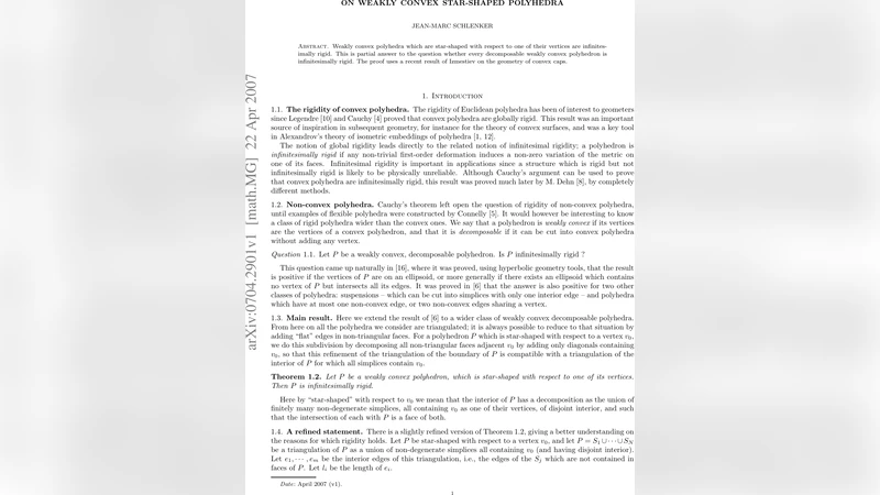 On weakly convex star-shaped polyhedra