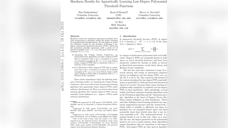Hardness Results for Agnostically Learning Low-Degree Polynomial   Threshold Functions