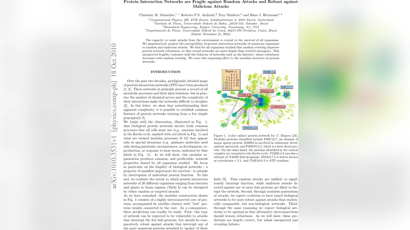 Protein Interaction Networks are Fragile against Random Attacks and   Robust against Malicious Attacks