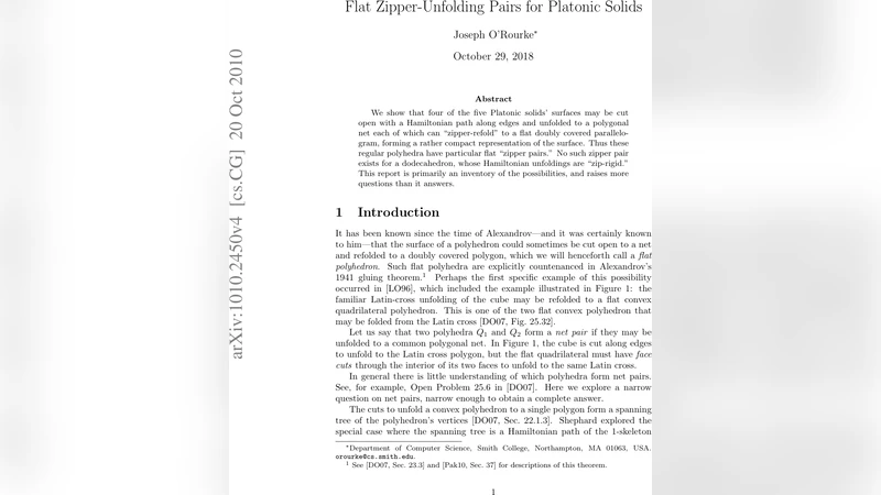 Flat Zipper-Unfolding Pairs for Platonic Solids