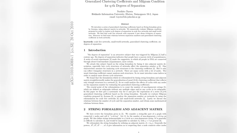 Generalized Clustering Coefficients and Milgram Condition for q-th   Degrees of Separation