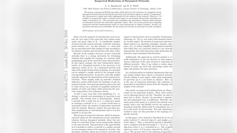 Isospectral Reductions of Dynamical Networks