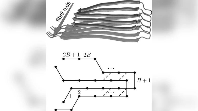 A simplified exactly solvable model for beta-amyloid aggregation