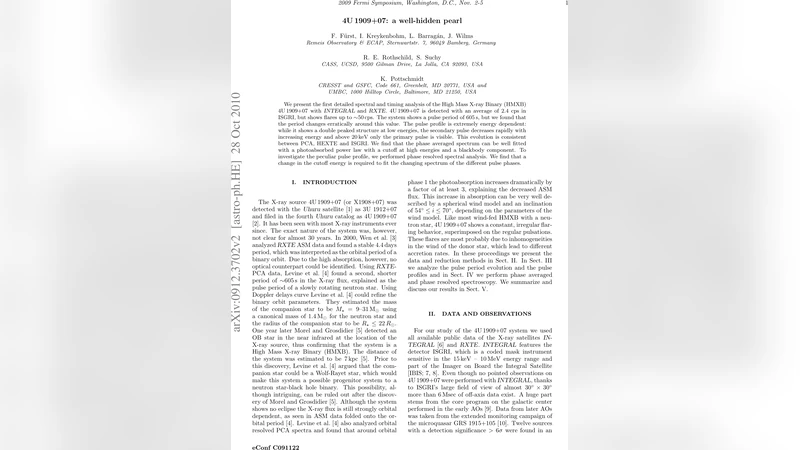 4U 1909+07: a well-hidden pearl (Conf. Proc.)