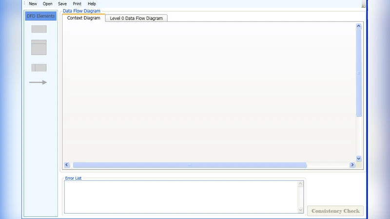 Formalization of the data flow diagram rules for consistency check