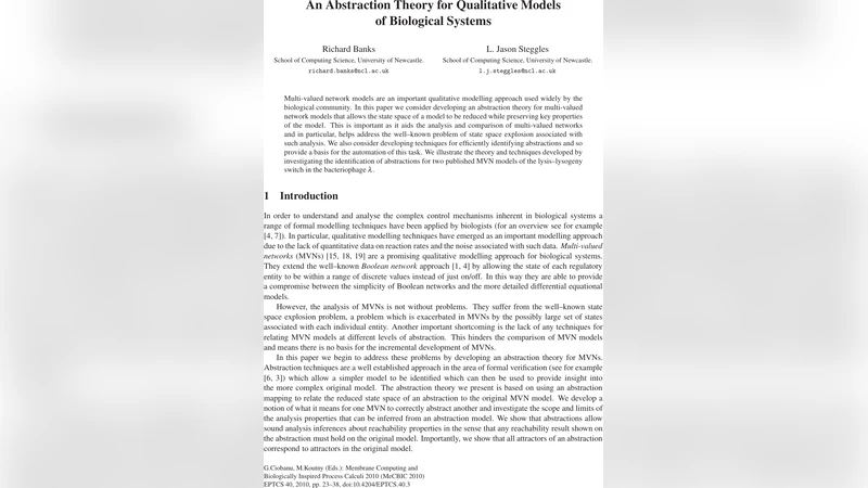 An Abstraction Theory for Qualitative Models of Biological Systems