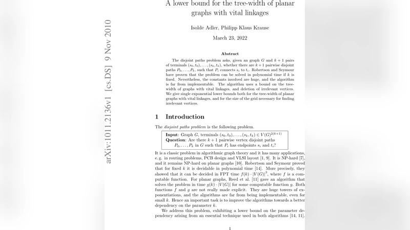 A lower bound for the tree-width of planar graphs with vital linkages