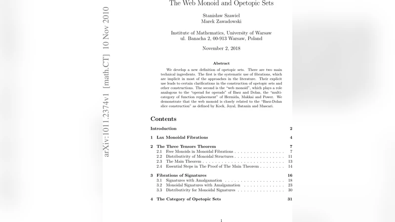 The Web Monoid and Opetopic Sets