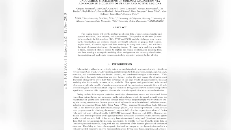 Uncovering Mechanisms of Coronal Magnetism via Advanced 3D Modeling of   Flares and Active Regions