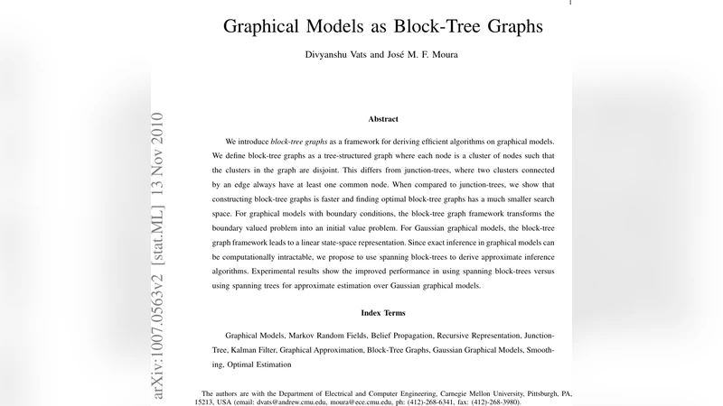 Graphical Models as Block-Tree Graphs
