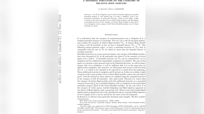 A monoidal structure on the category of relative Hopf modules