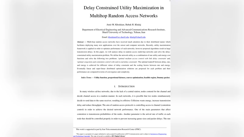 Delay Constrained Utility Maximization in Multihop Random Access   Networks