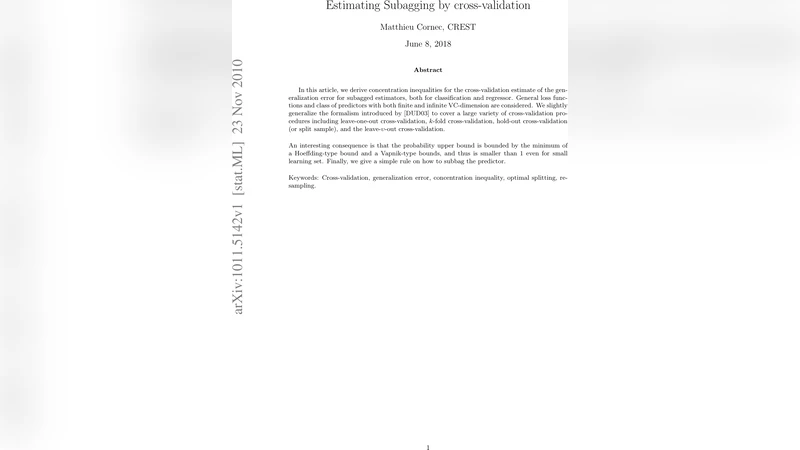 Estimating Subagging by cross-validation