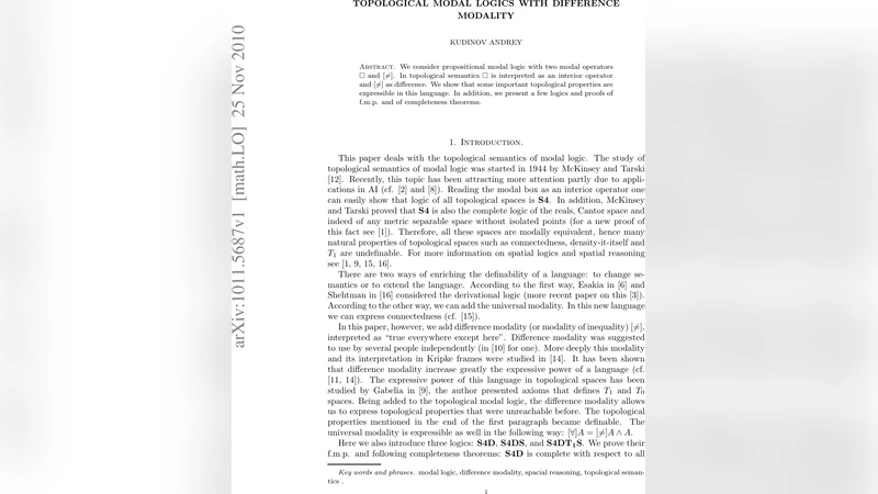 Topological Modal Logics with Difference Modality
