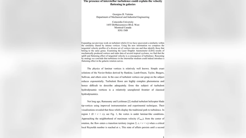 The presence of interstellar turbulence could explain the velocity   flattening in galaxies