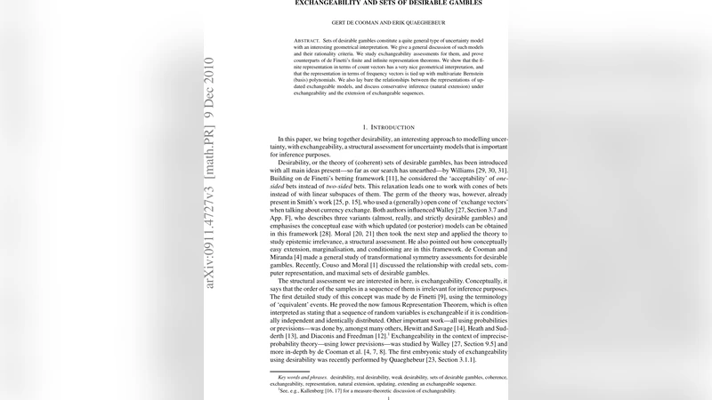 Exchangeability and sets of desirable gambles