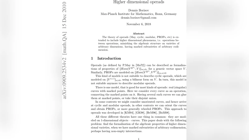 Higher dimensional operads