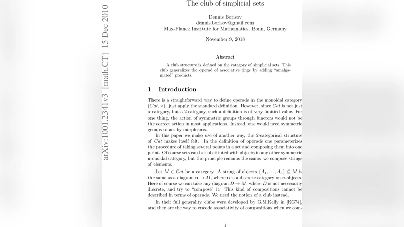 The club of simplicial sets