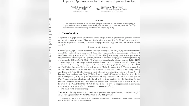 Improved Approximation for the Directed Spanner Problem